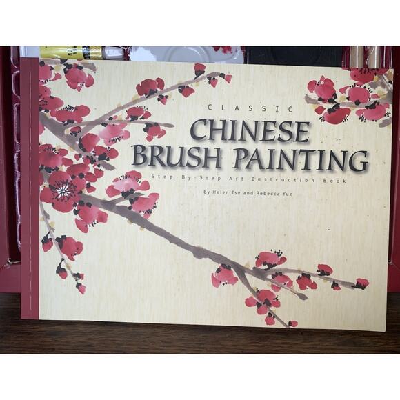 CLASSIC CHINESE BRUSH PAINTING DELUXE ART SET HELEN TSE Used Once - Picture 3 of 5